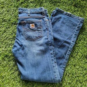 Carhartt Women's Straight Leg Blue Jeans
